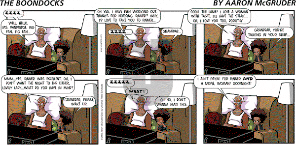 The Boondocks on Sunday April 28, 2013 Comic Strip