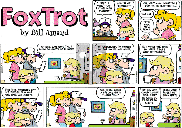 FoxTrot - Sunday May 10, 1998 Comic Strip