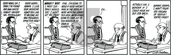 Doonesbury on Thursday October 21, 1982 Comic Strip