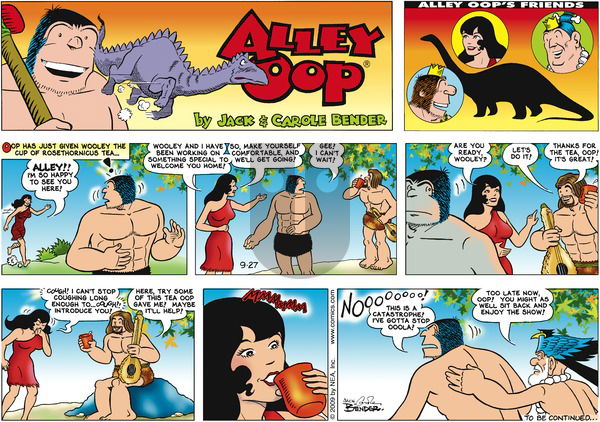 Alley Oop on Sunday September 27, 2009 Comic Strip
