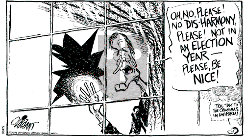 Pat Oliphant on Monday May 4, 1992 Comic Strip