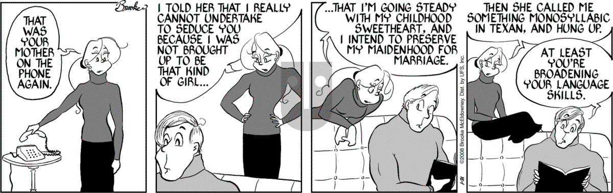 9 Chickweed Lane - Thursday January 31, 2008 Comic Strip