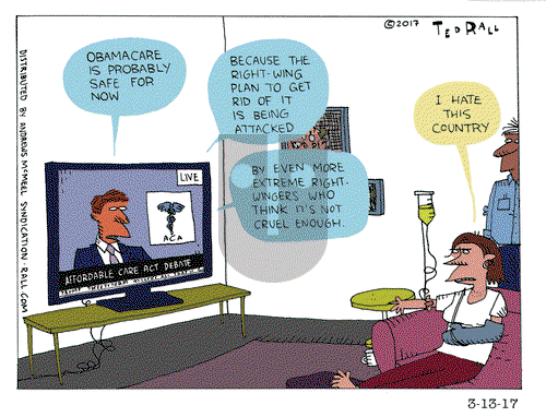 Ted Rall on Monday March 13, 2017 Comic Strip