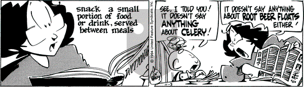 Rose is Rose on Wednesday November 2, 1994 Comic Strip