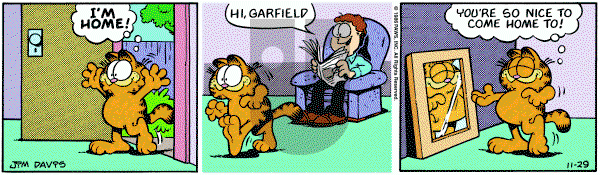 Garfield on Saturday November 29, 1986 Comic Strip