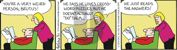 The Born Loser on Thursday July 17, 2014 Comic Strip