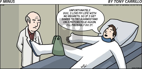 F Minus on Sunday November 25, 2012 Comic Strip