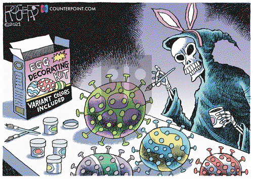 Rob Rogers on Saturday April 3, 2021 Comic Strip