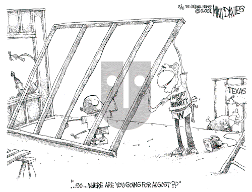 Matt Davies on Thursday August 9, 2001 Comic Strip