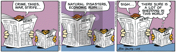 Garfield on Thursday January 25, 2001 Comic Strip