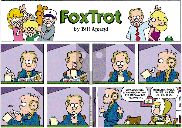 FoxTrot on Tuesday November 27, 2001 Comic Strip