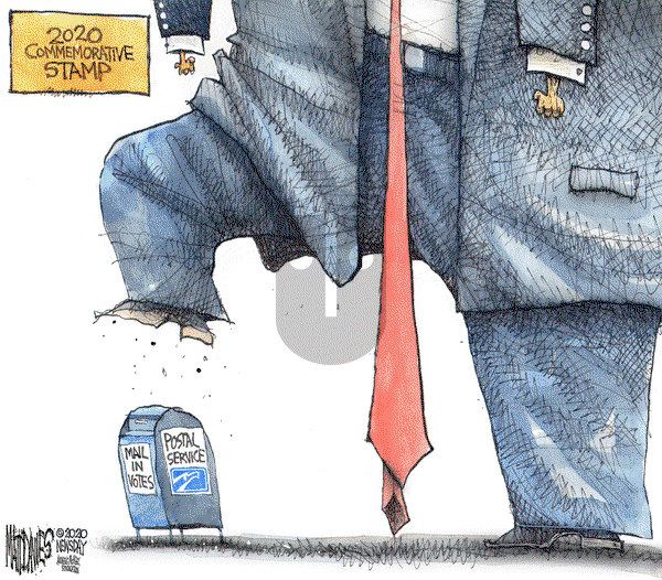 Matt Davies on Friday August 14, 2020 Comic Strip