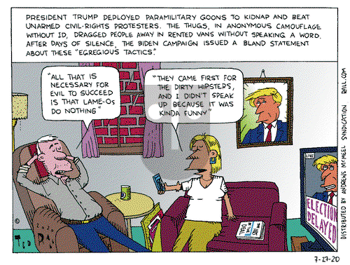 Ted Rall on Monday July 27, 2020 Comic Strip