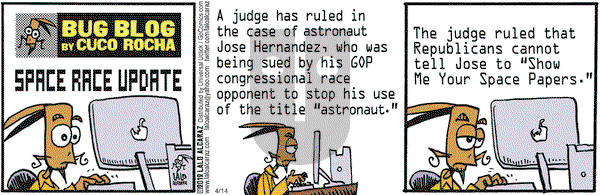 La Cucaracha on Saturday April 14, 2012 Comic Strip