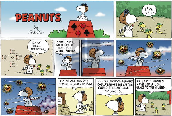 Peanuts on Sunday November 7, 1999 Comic Strip