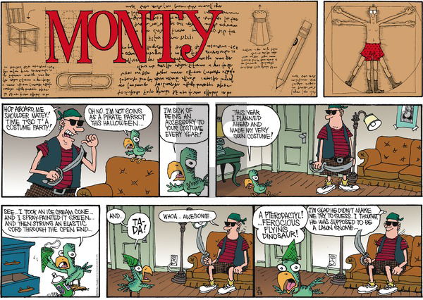Monty on Sunday October 28, 2012 Comic Strip