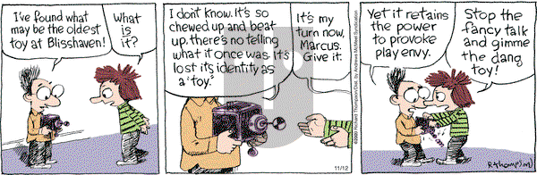 Cul de Sac on Tuesday November 12, 2019 Comic Strip