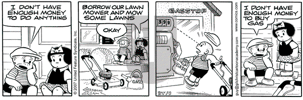 Nancy on Saturday August 4, 2007 Comic Strip