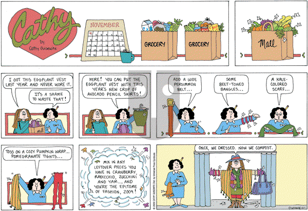 Cathy Classics on Sunday November 1, 2009 Comic Strip