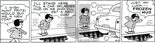 Nancy on Wednesday January 27, 1971 Comic Strip