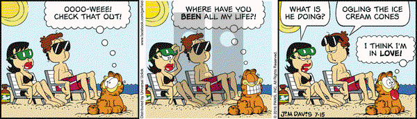 Garfield on Friday July 15, 2016 Comic Strip