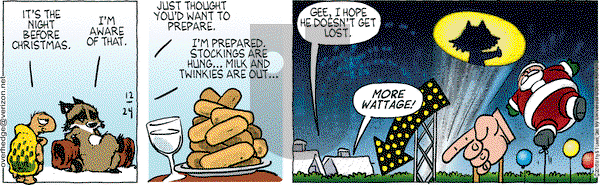 Over the Hedge on Thursday December 24, 2015 Comic Strip