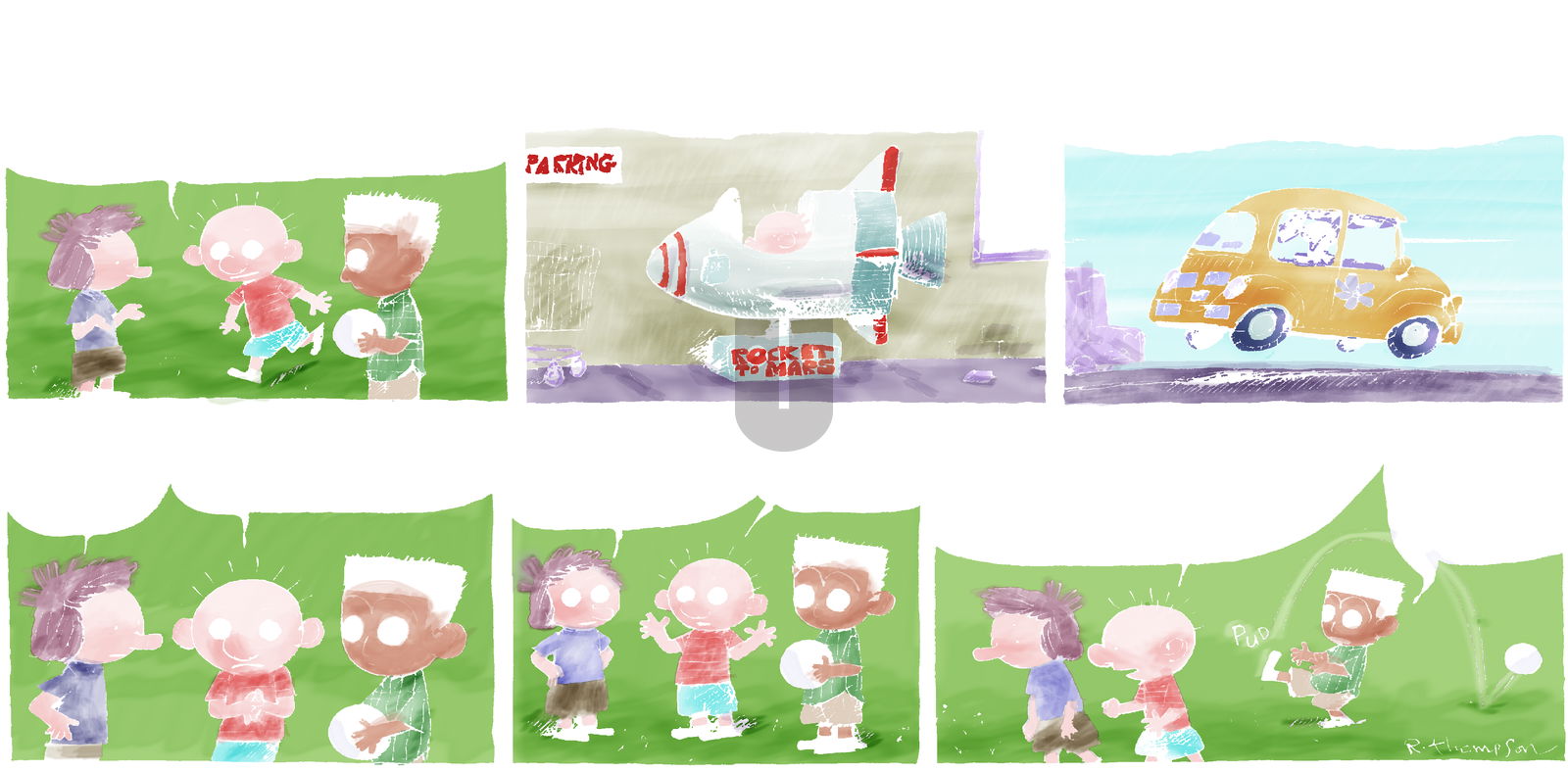Cul de Sac on Sunday September 14, 2014 Comic Strip