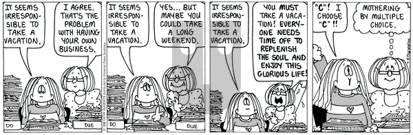 Cathy Classics on Wednesday July 8, 1998 Comic Strip