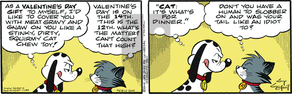 Nancy on Thursday February 12, 2015 Comic Strip