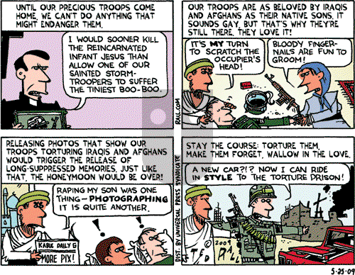 Ted Rall on Monday May 25, 2009 Comic Strip