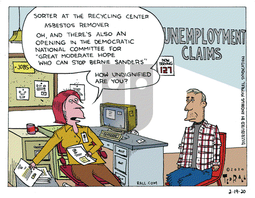Ted Rall on Wednesday February 19, 2020 Comic Strip