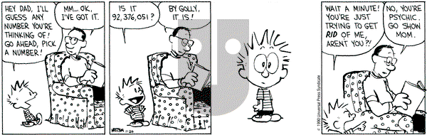 Calvin and Hobbes on Monday November 26, 1990 Comic Strip