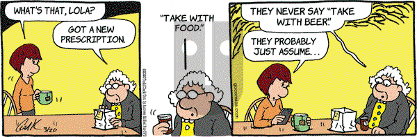 Lola on Friday March 20, 2020 Comic Strip