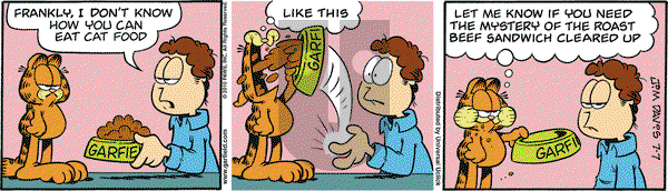 Garfield on Wednesday July 7, 2010 Comic Strip