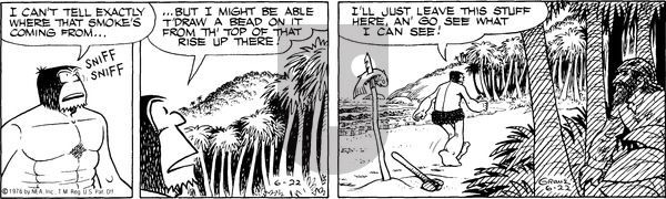 Alley Oop on Tuesday June 22, 1976 Comic Strip