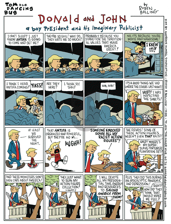 Tom the Dancing Bug on Friday July 10, 2020 Comic Strip