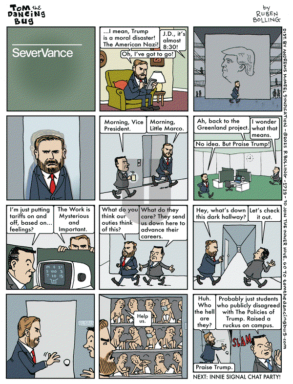 Tom the Dancing Bug on Friday April 4, 2025 Comic Strip