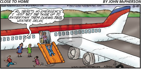 Close to Home on Sunday August 10, 2014 Comic Strip