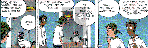Get Fuzzy on Thursday February 7, 2008 Comic Strip