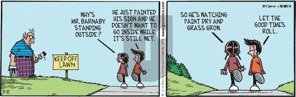 Grand Avenue on Wednesday March 12, 2014 Comic Strip