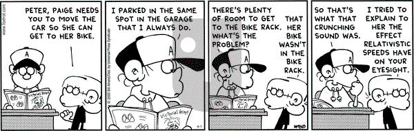 FoxTrot on Wednesday April 2, 2003 Comic Strip