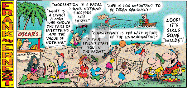 Frank and Ernest on Sunday March 30, 2008 Comic Strip