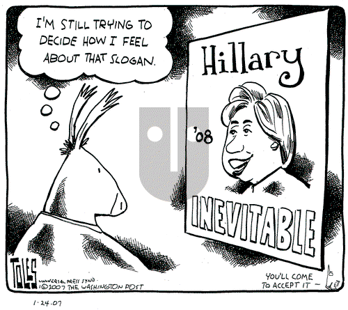 Tom Toles on Wednesday January 24, 2007 Comic Strip