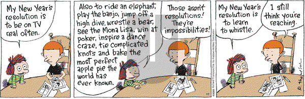 Cul de Sac on Wednesday January 2, 2019 Comic Strip