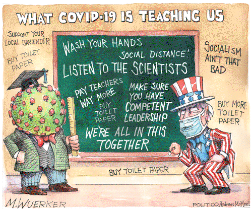 Matt Wuerker on Friday March 27, 2020 Comic Strip