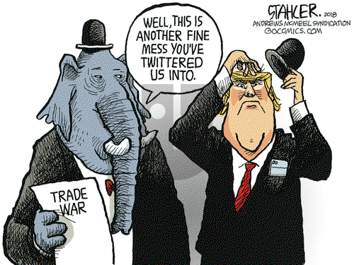 Jeff Stahler on Saturday April 7, 2018 Comic Strip