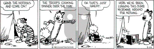Calvin and Hobbes on Thursday May 22, 1986 Comic Strip
