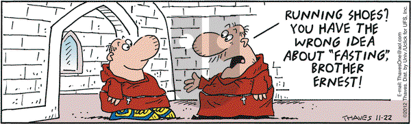 Frank and Ernest on Thursday November 22, 2012 Comic Strip