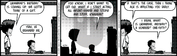 The Boondocks on Tuesday November 25, 2008 Comic Strip