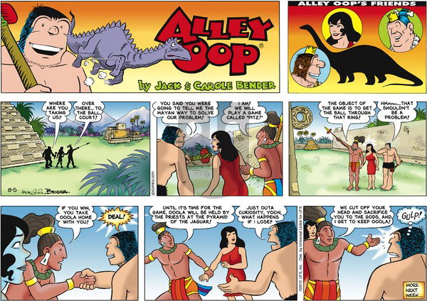 Alley Oop on Sunday August 5, 2012 Comic Strip